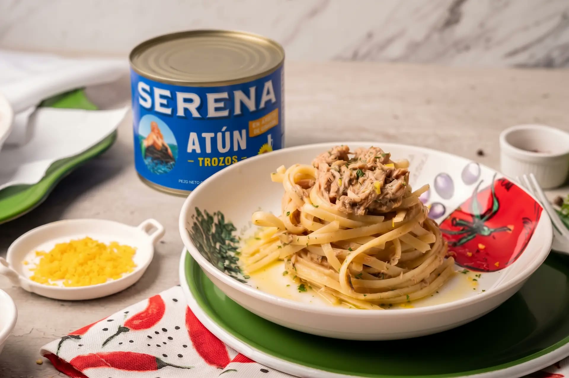 Linguine al limón y perejil