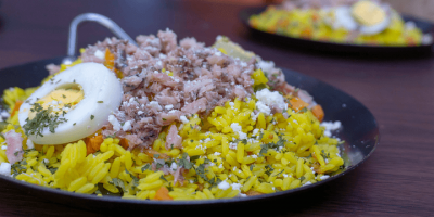 Valencian rice with sardine - La Sirena