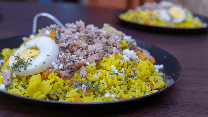 Valencian rice with sardine - La Sirena